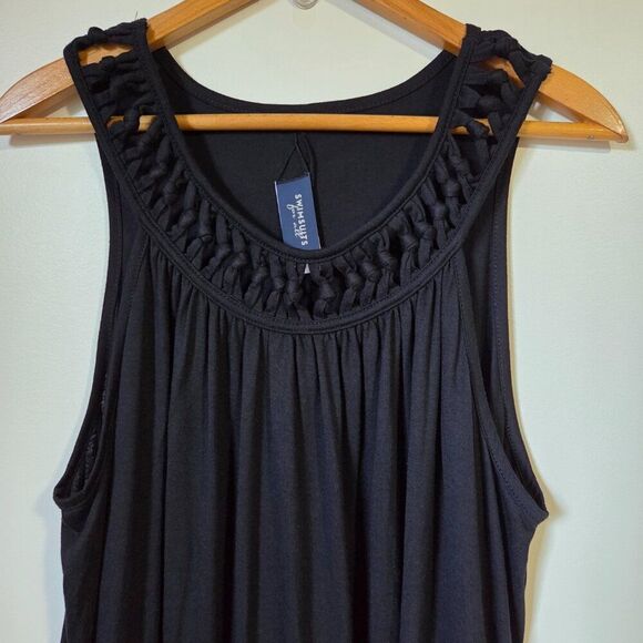NEVER WORN SWIMSUITS FOR ALL COVER UP BRAIDED HIGH LOW MAXI DRESS SIZE 14/16 XL - Picture 8 of 14